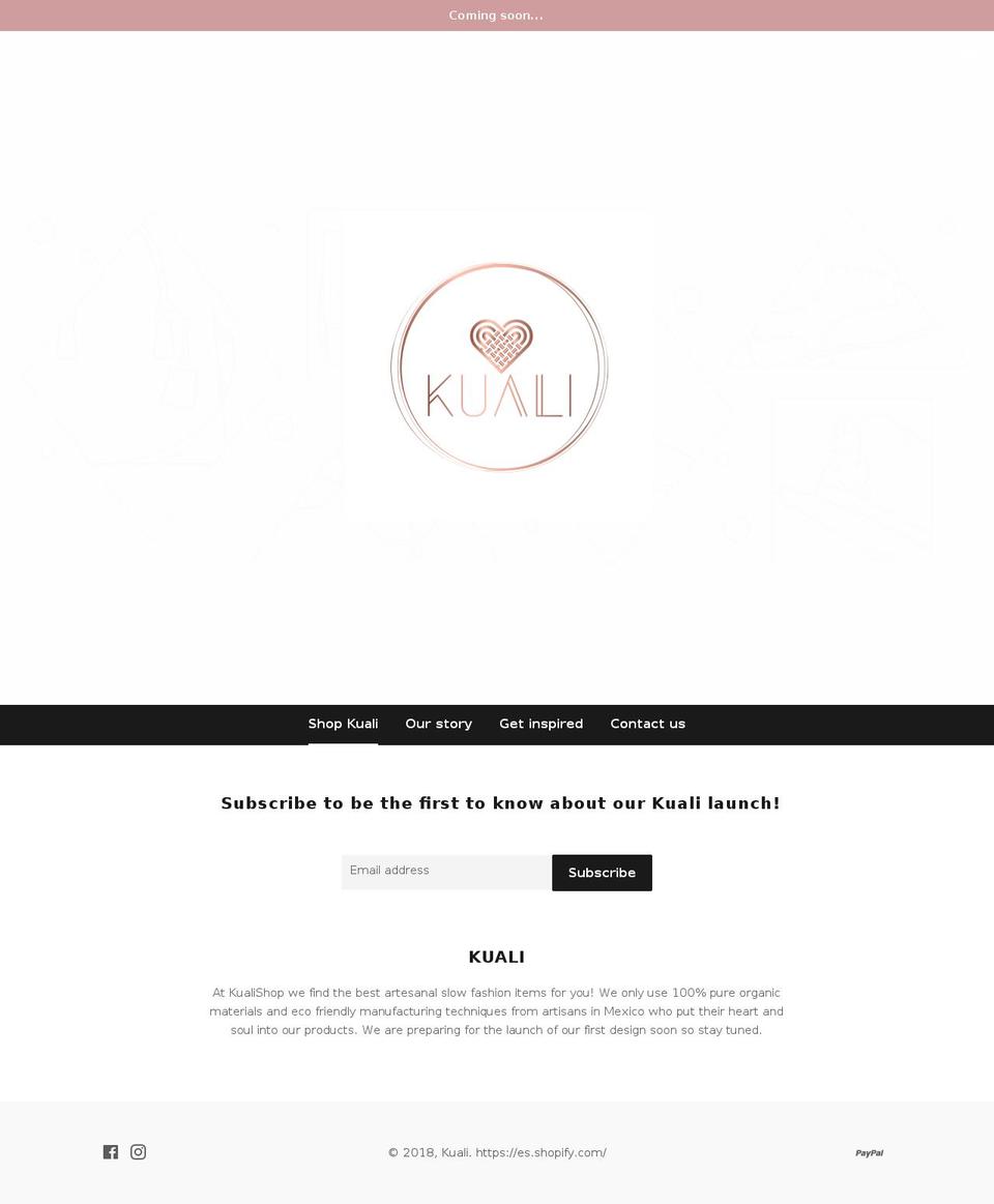 kualishop.com — Shopify storefront screenshot