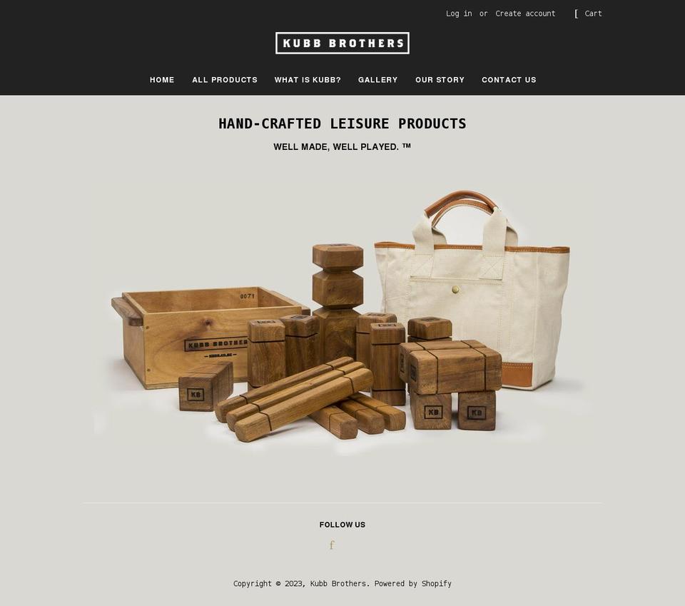 kubb.co.nz shopify website screenshot