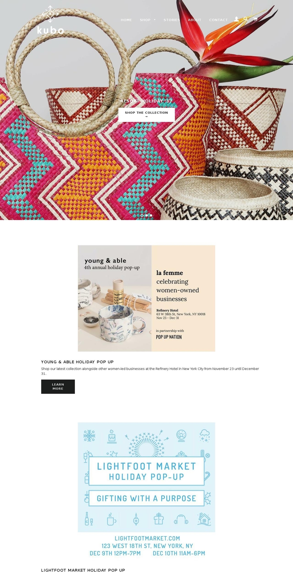 kubomodernliving.com — Shopify storefront screenshot