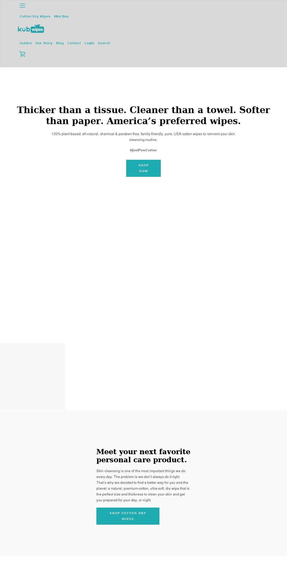 kubwipes.com shopify website screenshot