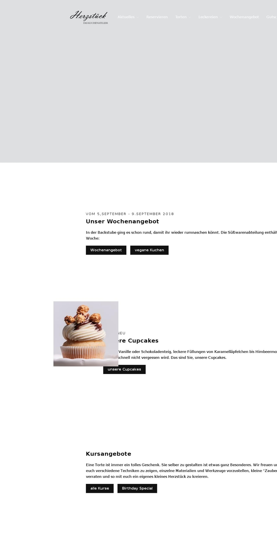kuchenatelier.net shopify website screenshot