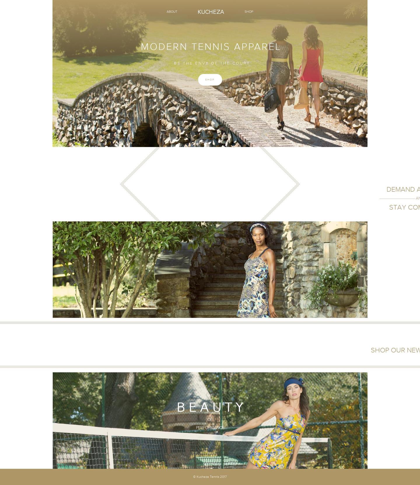 kuchezatennis.com shopify website screenshot
