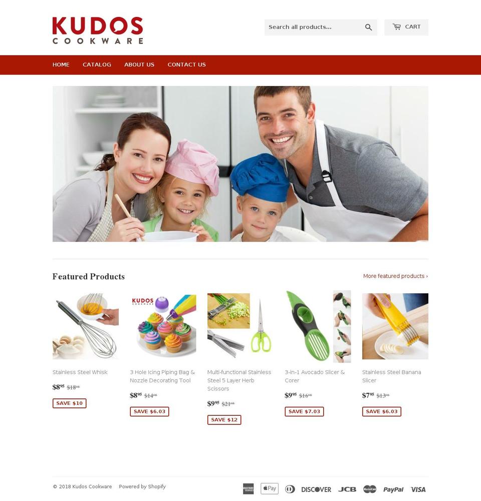 kudoscookware.com — Shopify storefront screenshot