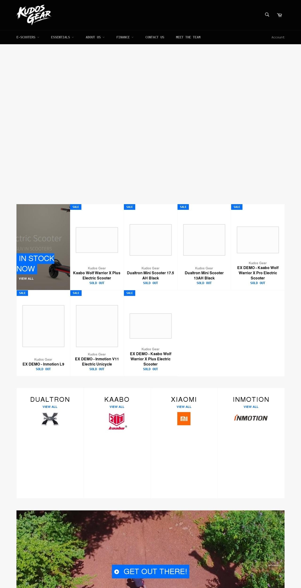 kudosgear.co.uk shopify website screenshot