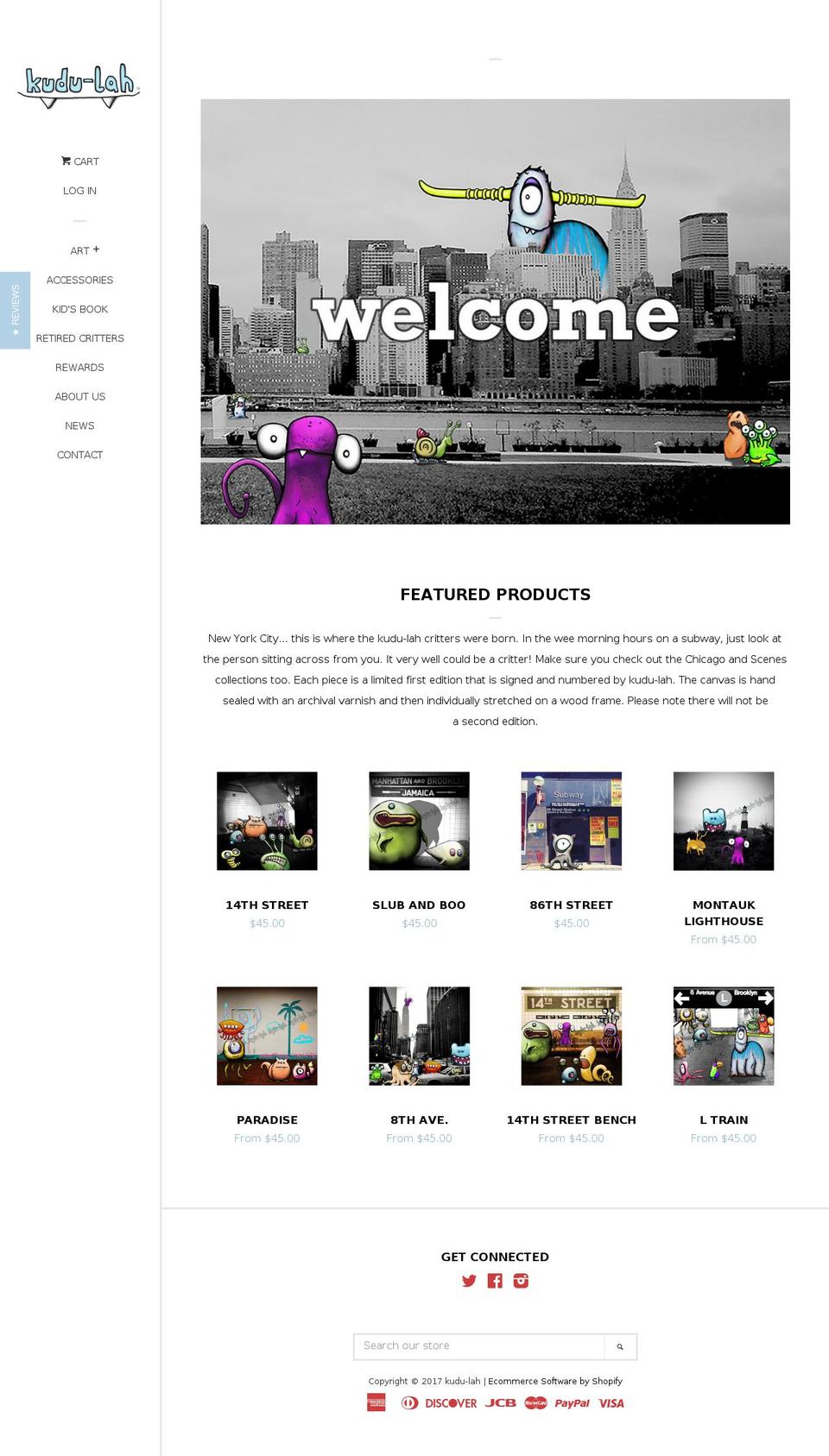 kudu-lah.com shopify website screenshot