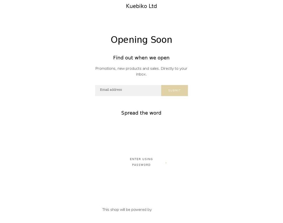 kuebiko.co.uk shopify website screenshot