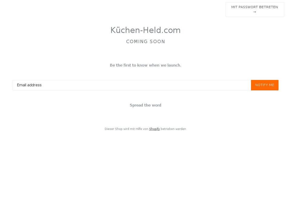 kuechen-held.com shopify website screenshot