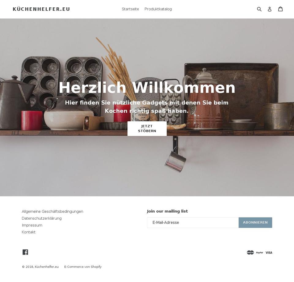 kuechenhelfer.eu shopify website screenshot