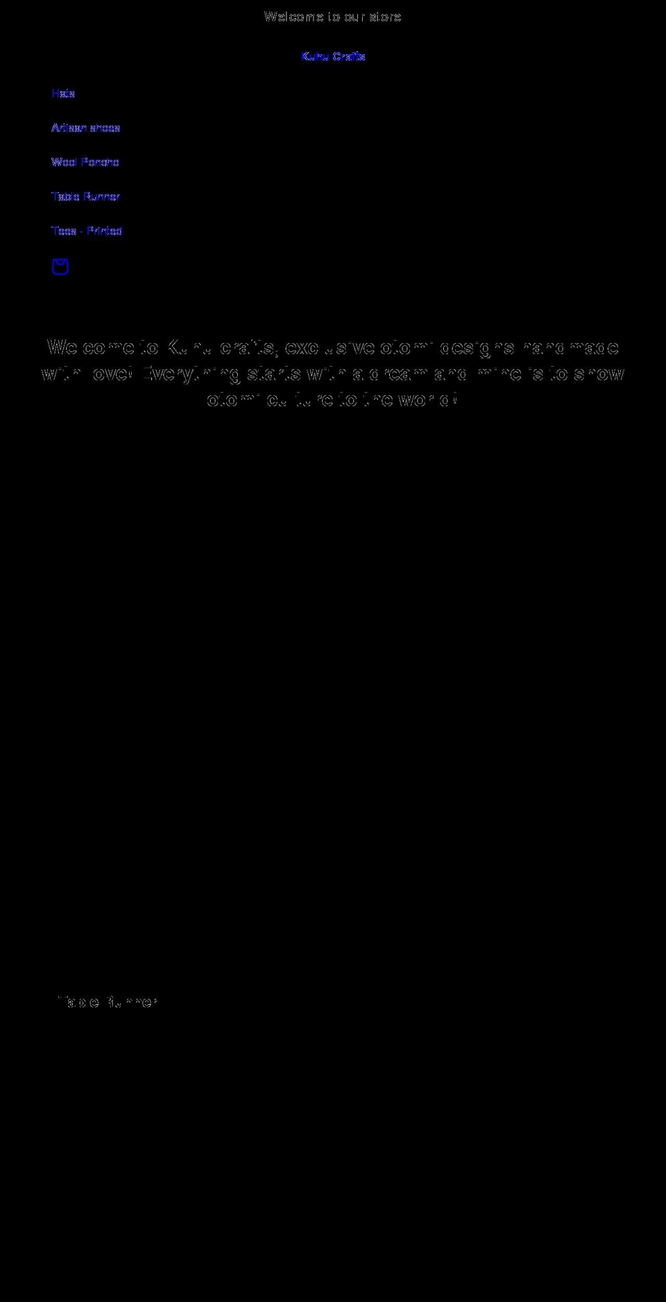 kuhucrafts.com shopify website screenshot