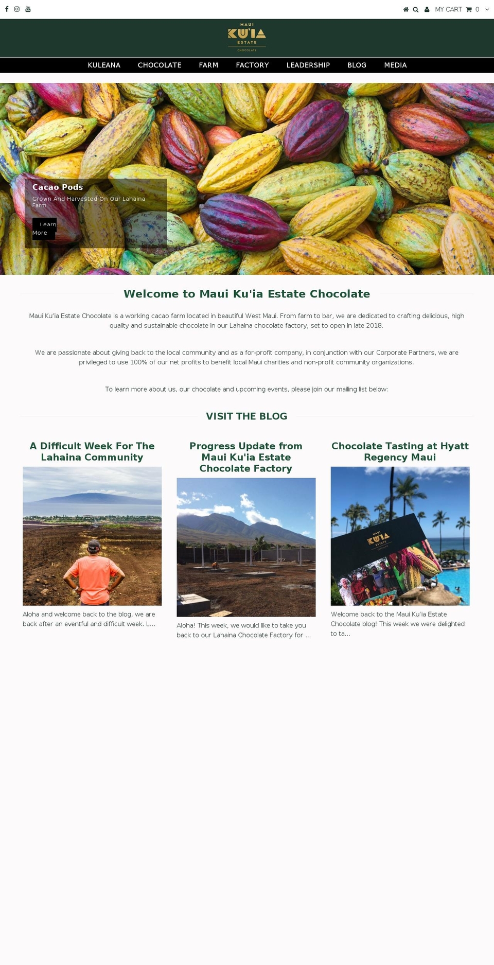 kuiaestate.com — Shopify storefront screenshot