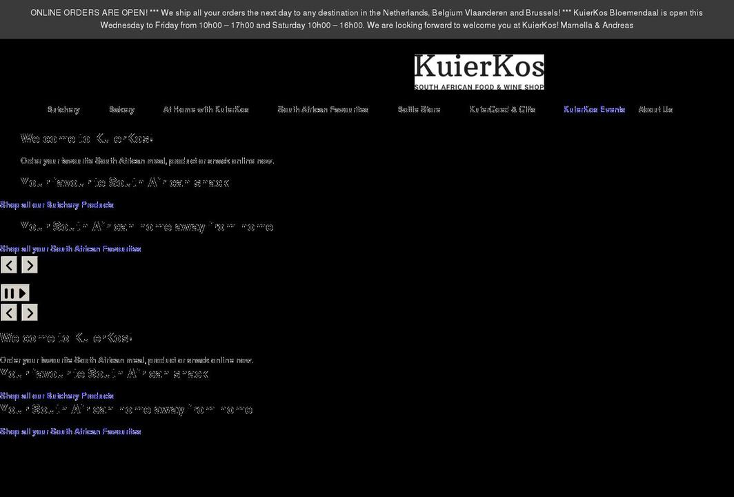 kuierkos.com shopify website screenshot