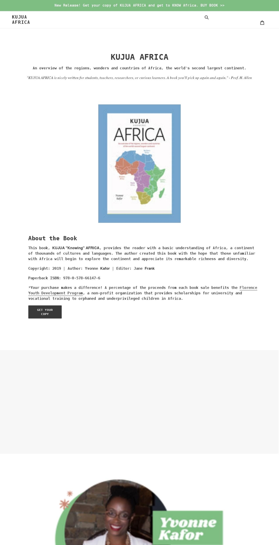 kujuaafrica.com shopify website screenshot