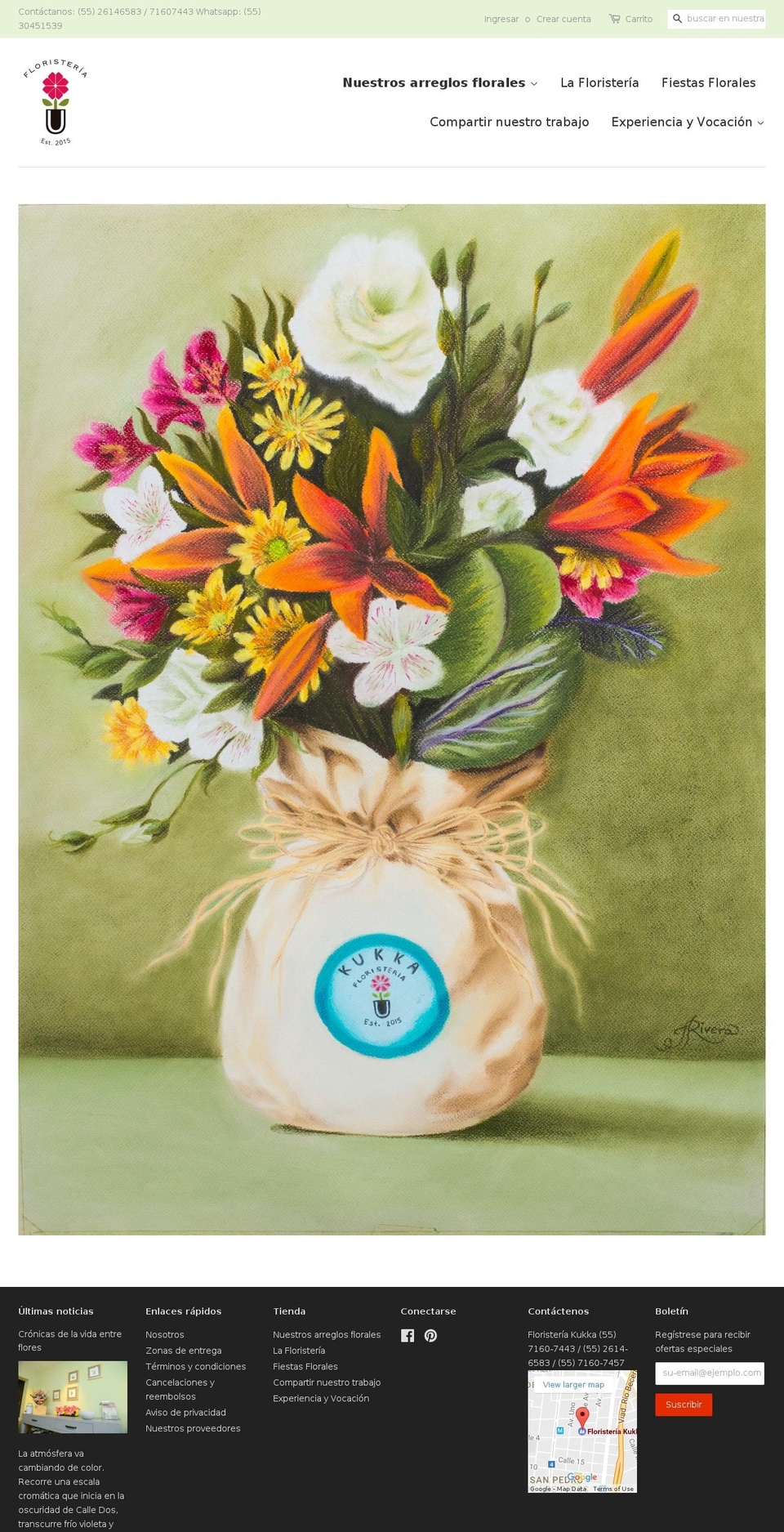kukka-floristeria.com shopify website screenshot