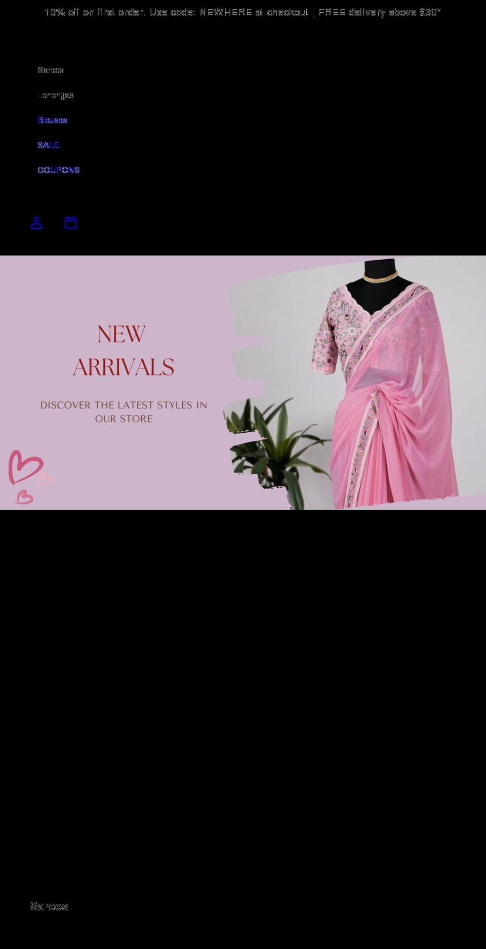 kulasarees.com shopify website screenshot