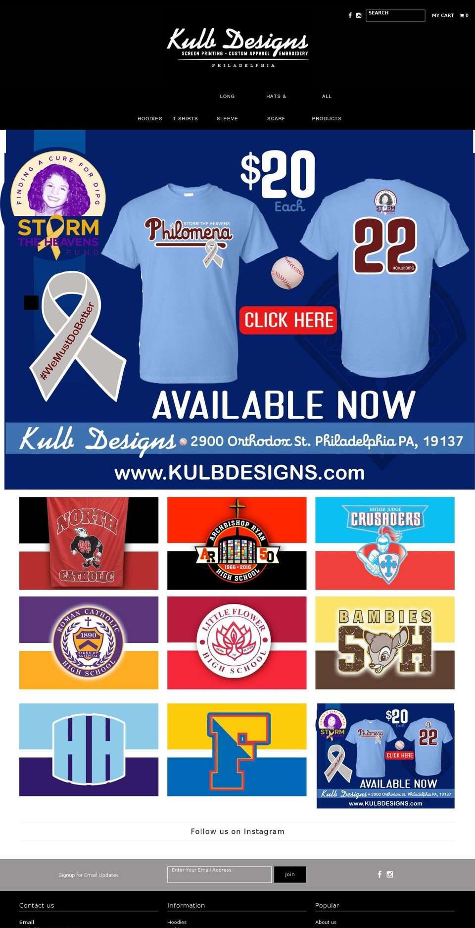 kulbdesigns.com — Shopify storefront screenshot