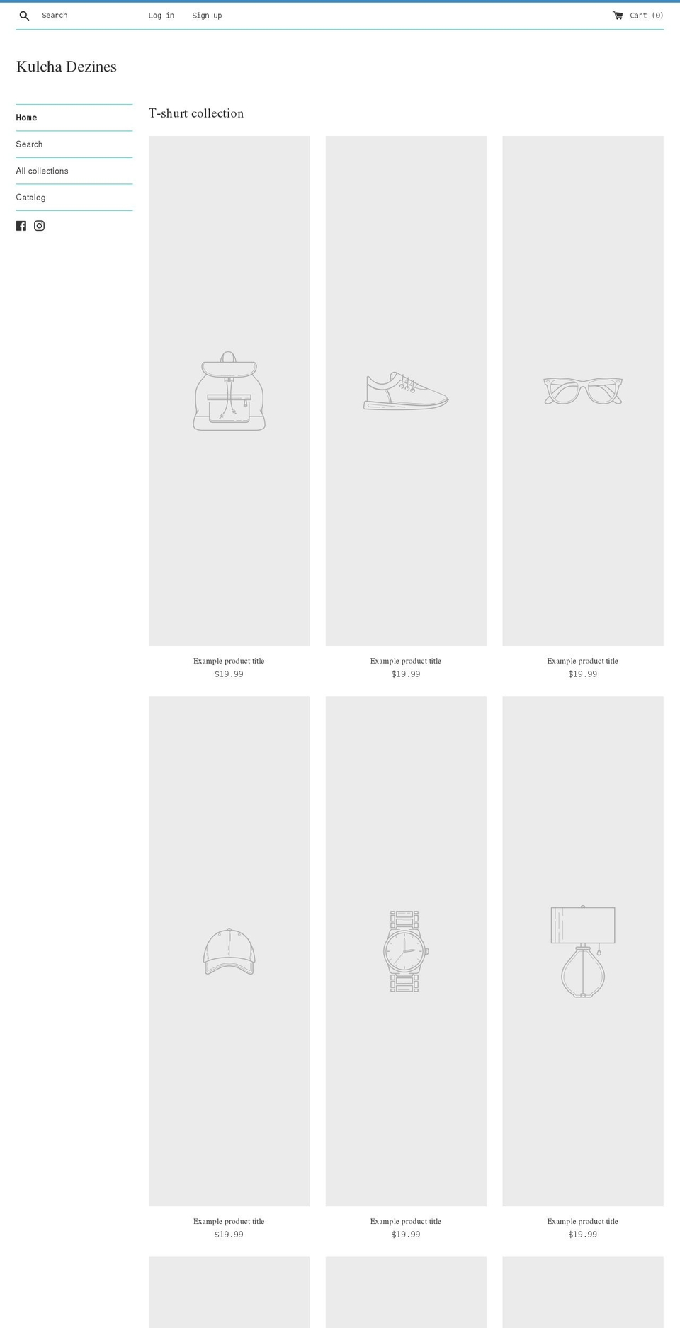 kulchadizines.com shopify website screenshot