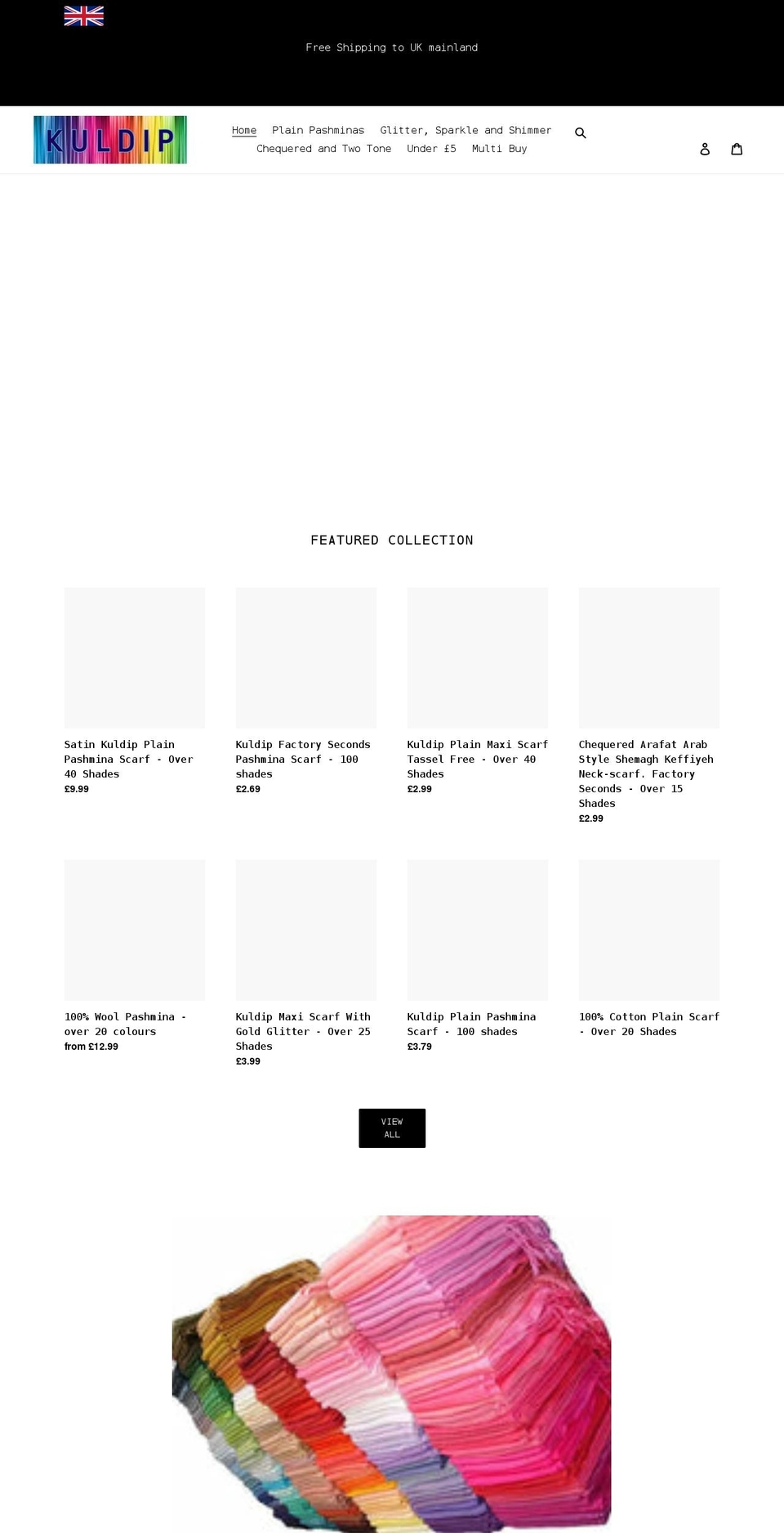 kuldip.co.uk shopify website screenshot