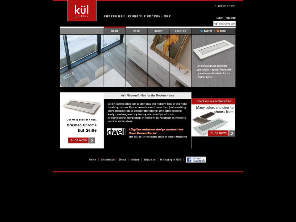 kulgrills.com shopify website screenshot