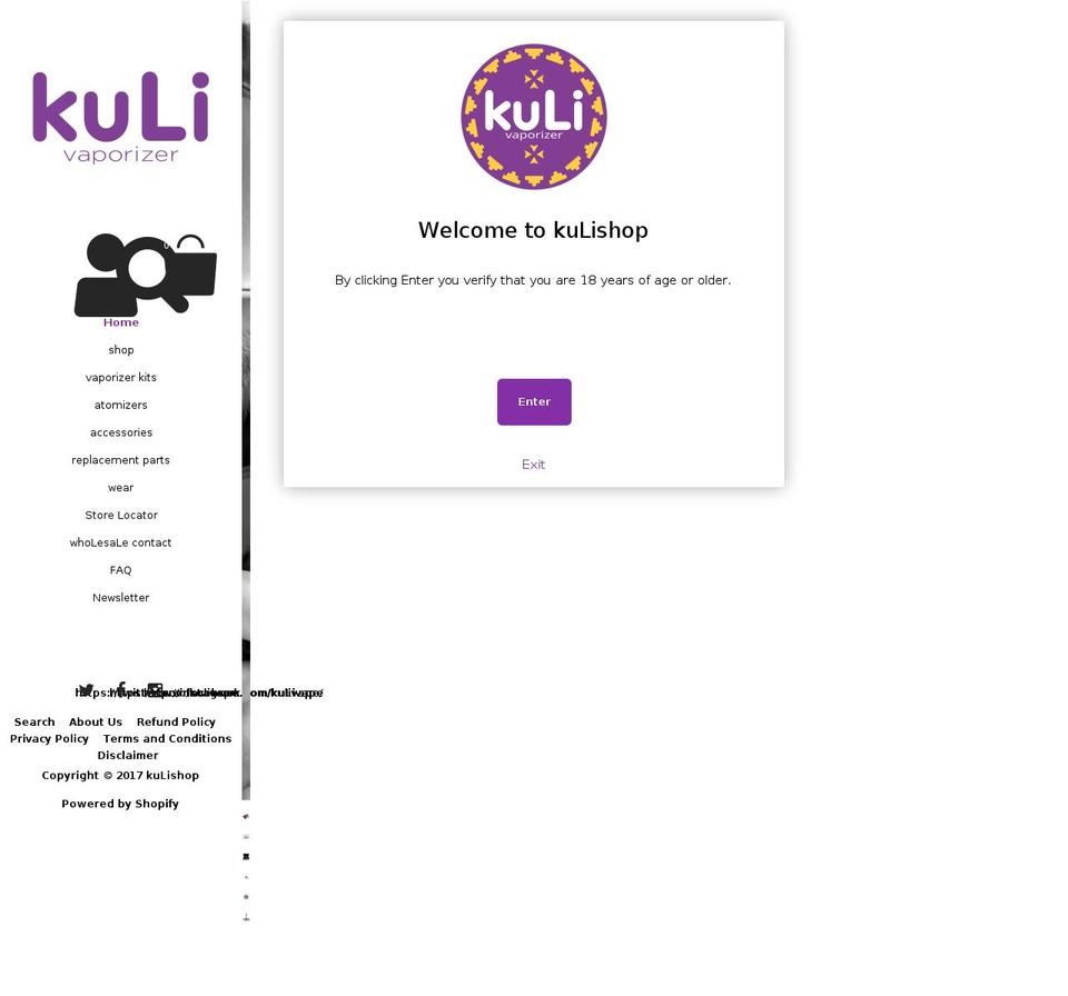 2017 03 kuLishop Shopify theme site example kulivape.com