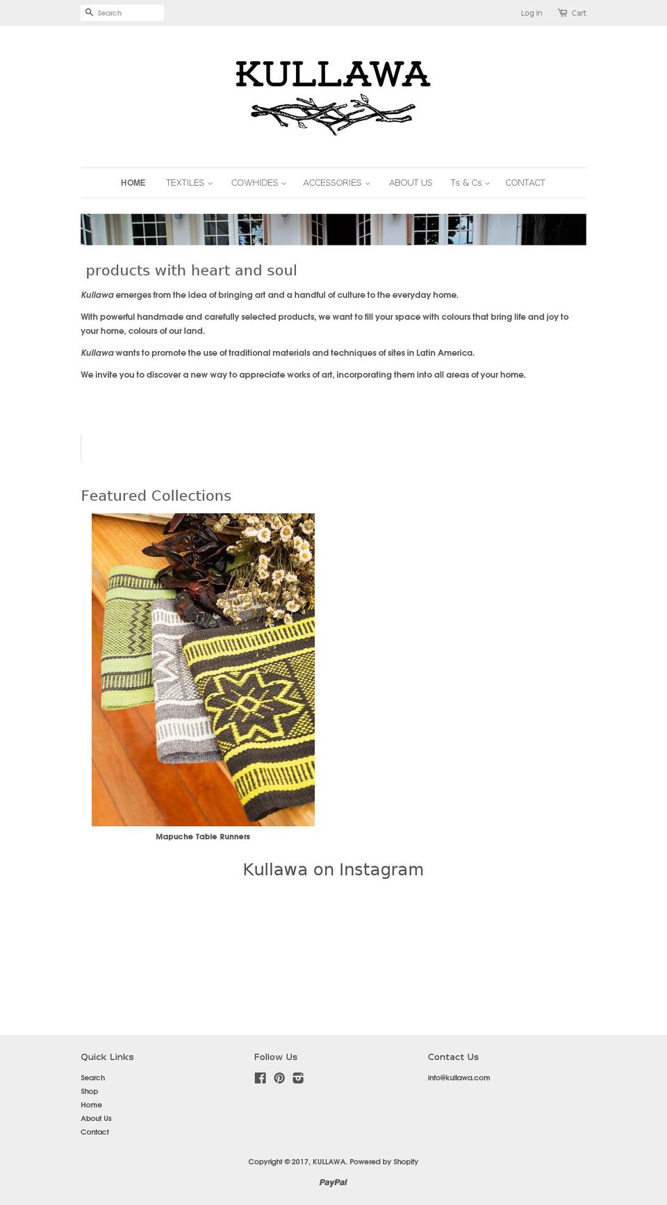 kullawa.com shopify website screenshot