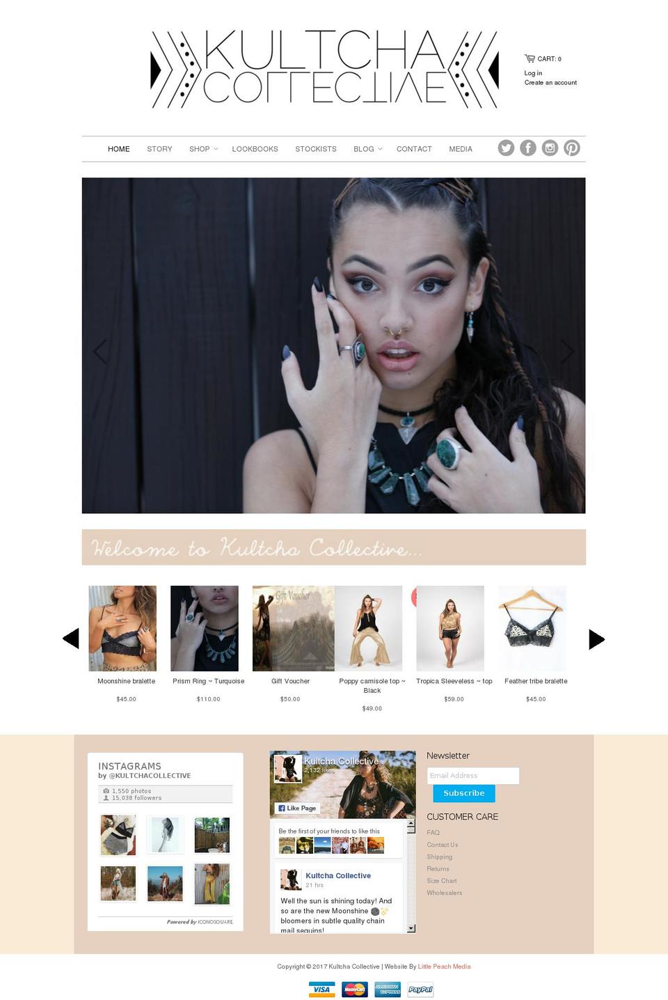 kultcha.com.au shopify website screenshot