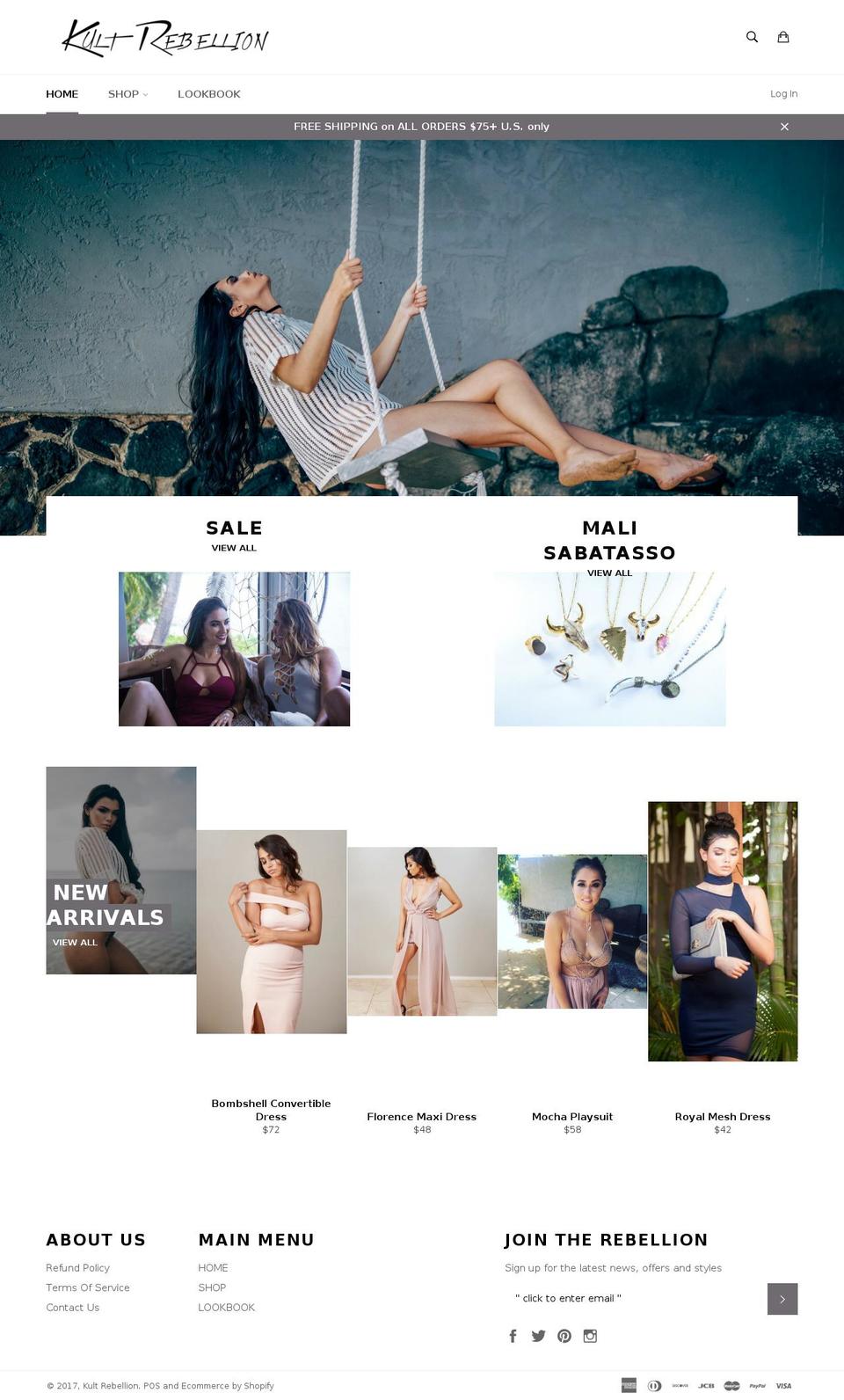 kultrebellion.com shopify website screenshot