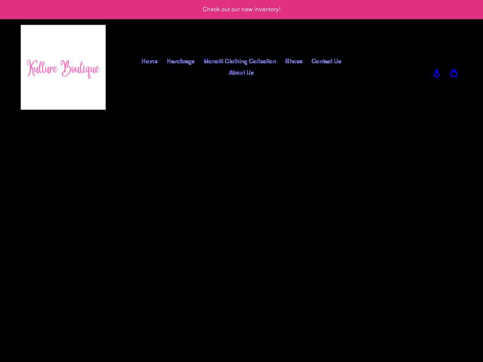 kulture-boutique.com shopify website screenshot