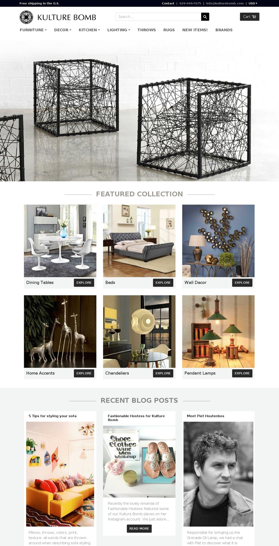 kulturebomb.com shopify website screenshot