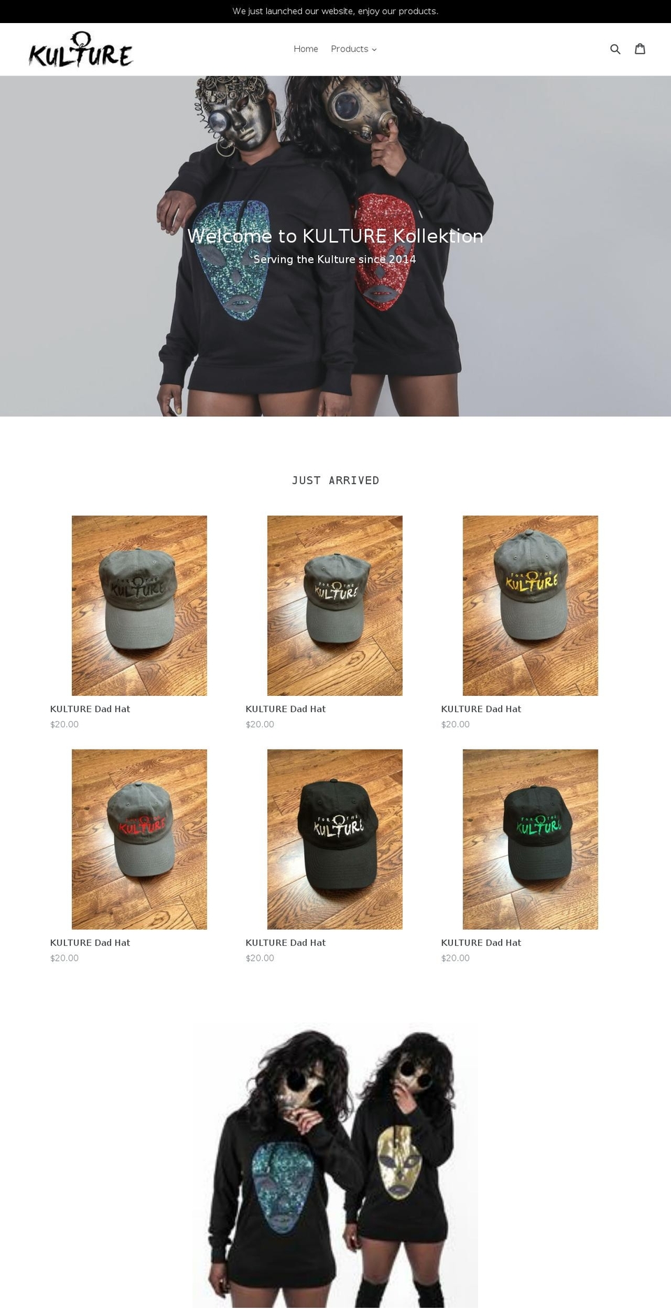 kulturekollektion.com — Shopify storefront screenshot
