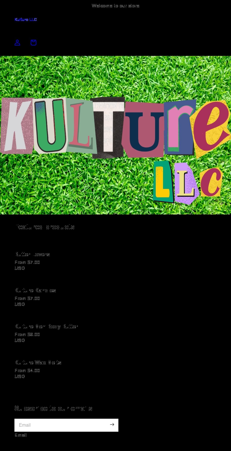 kultureshops.com shopify website screenshot