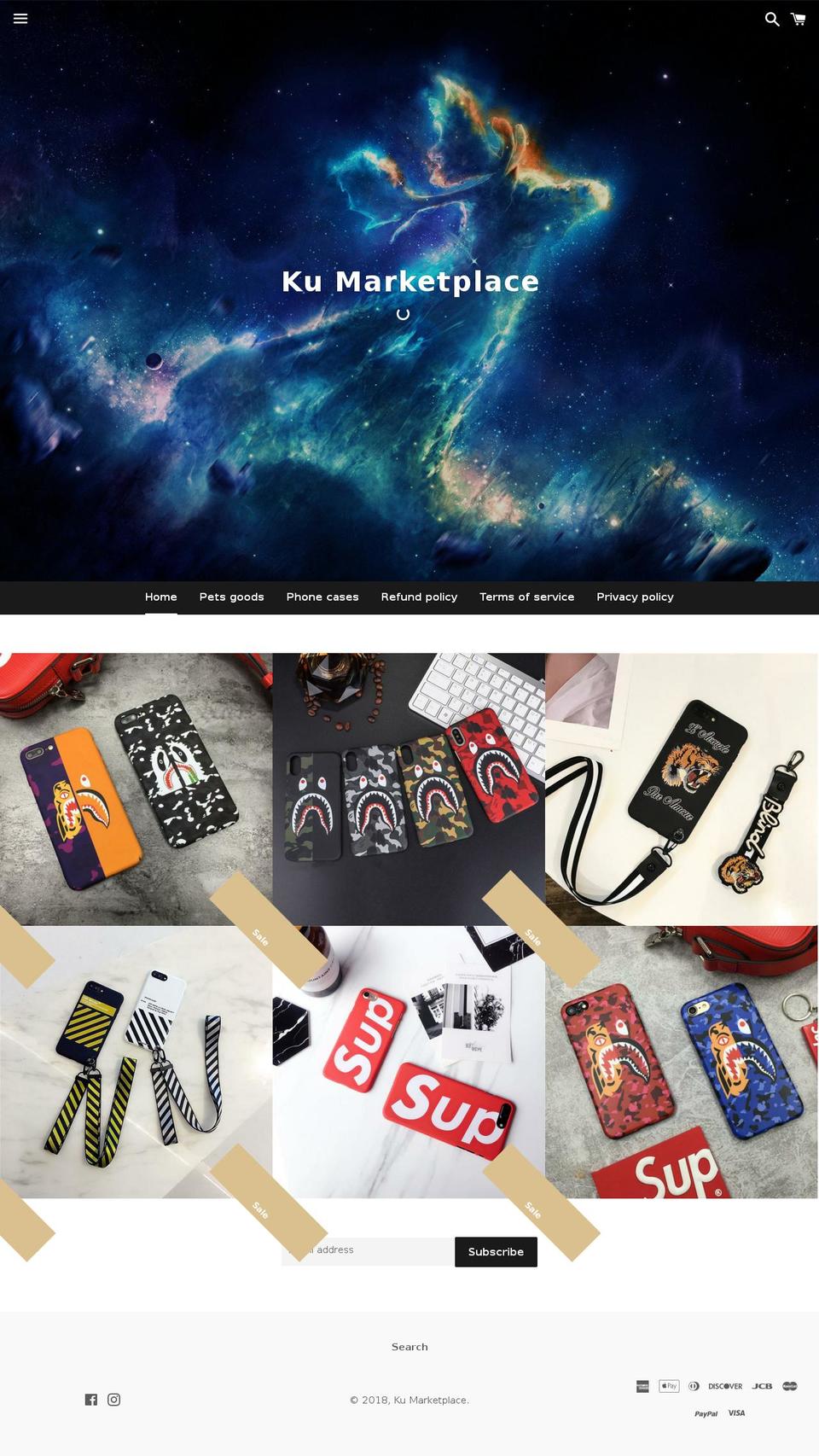 kumarketplace.com — Shopify storefront screenshot