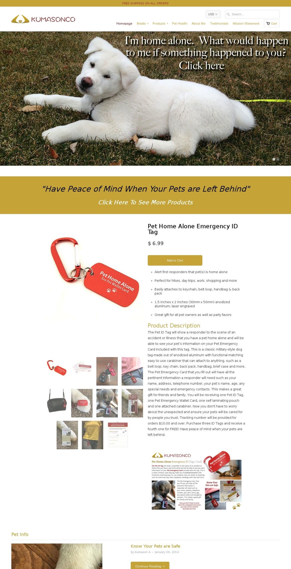 kumasonco.com — Shopify storefront screenshot