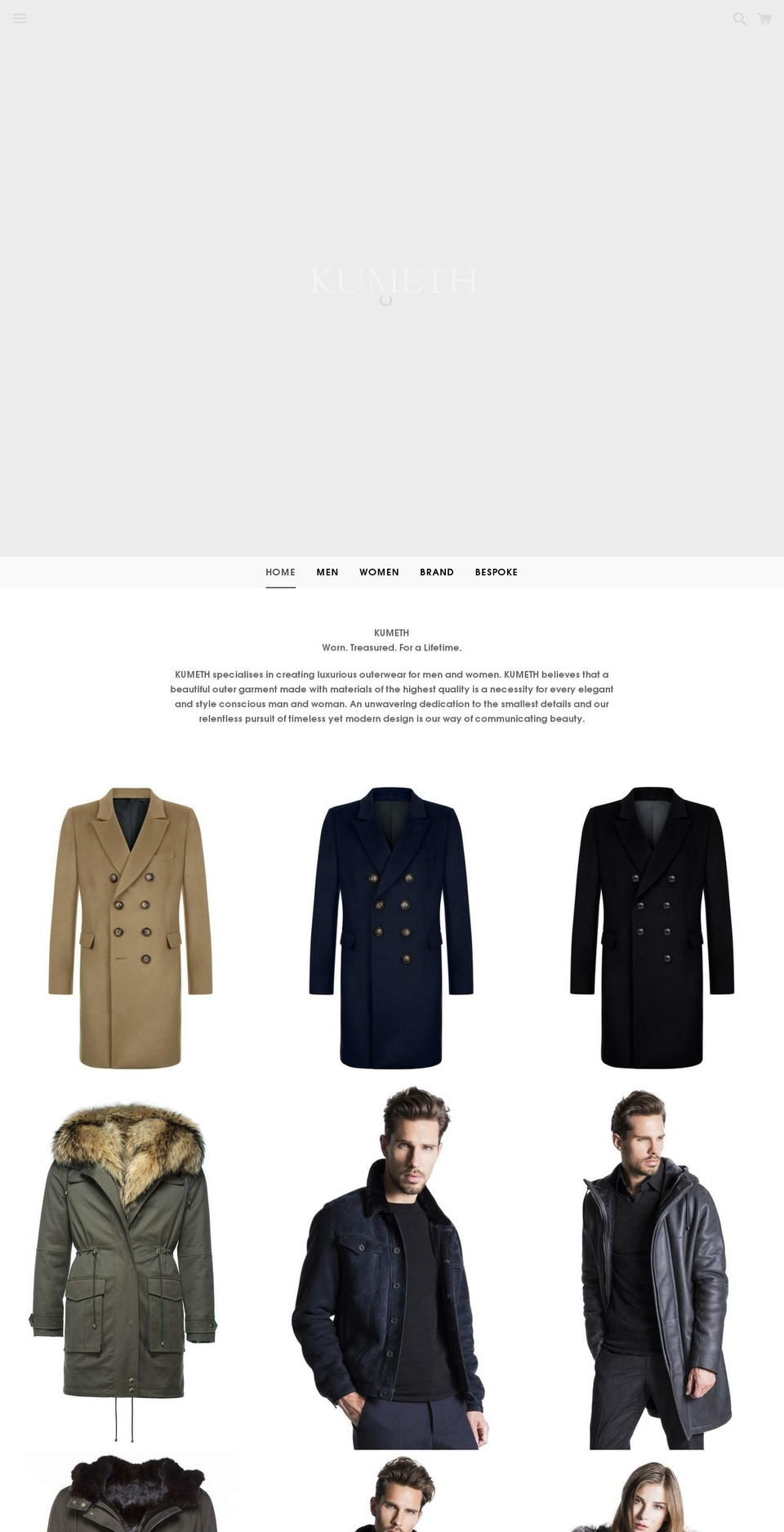 kumeth.com shopify website screenshot