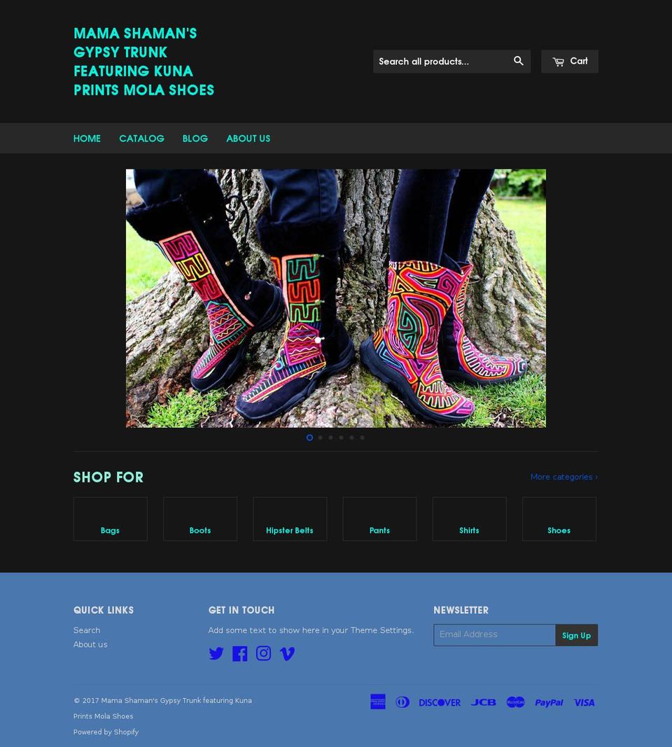 kunaprints.com shopify website screenshot