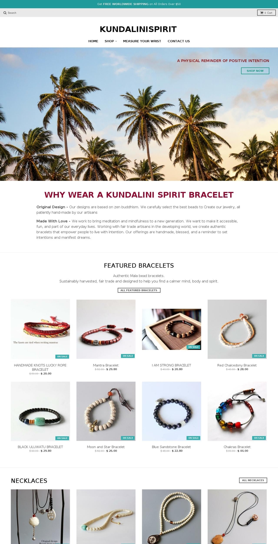 kundalinispirit.com shopify website screenshot