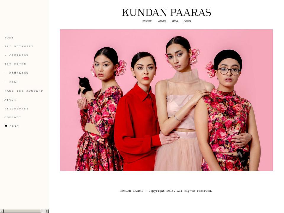 kundanpaaras.com shopify website screenshot
