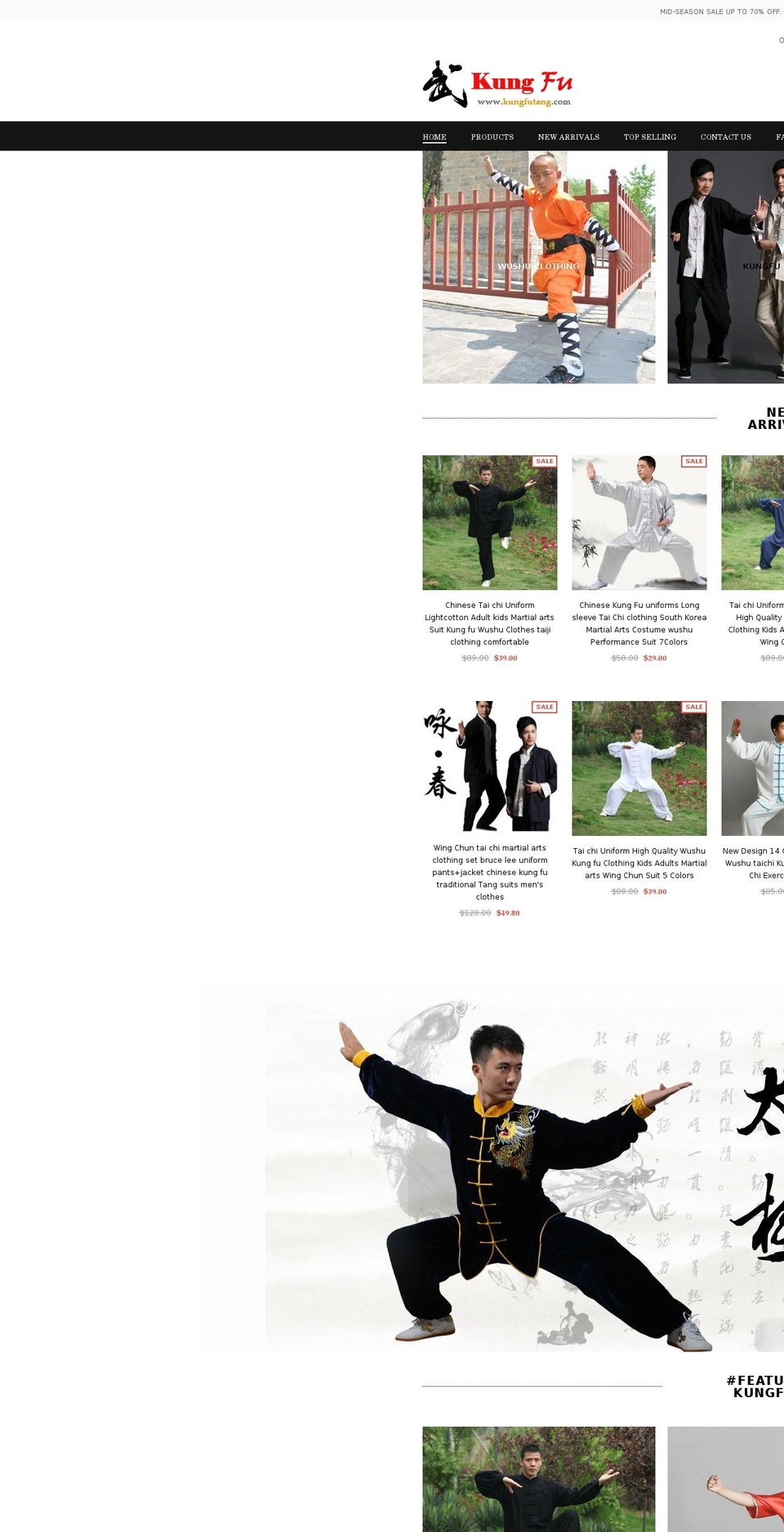 kungfutang.com — Shopify storefront screenshot