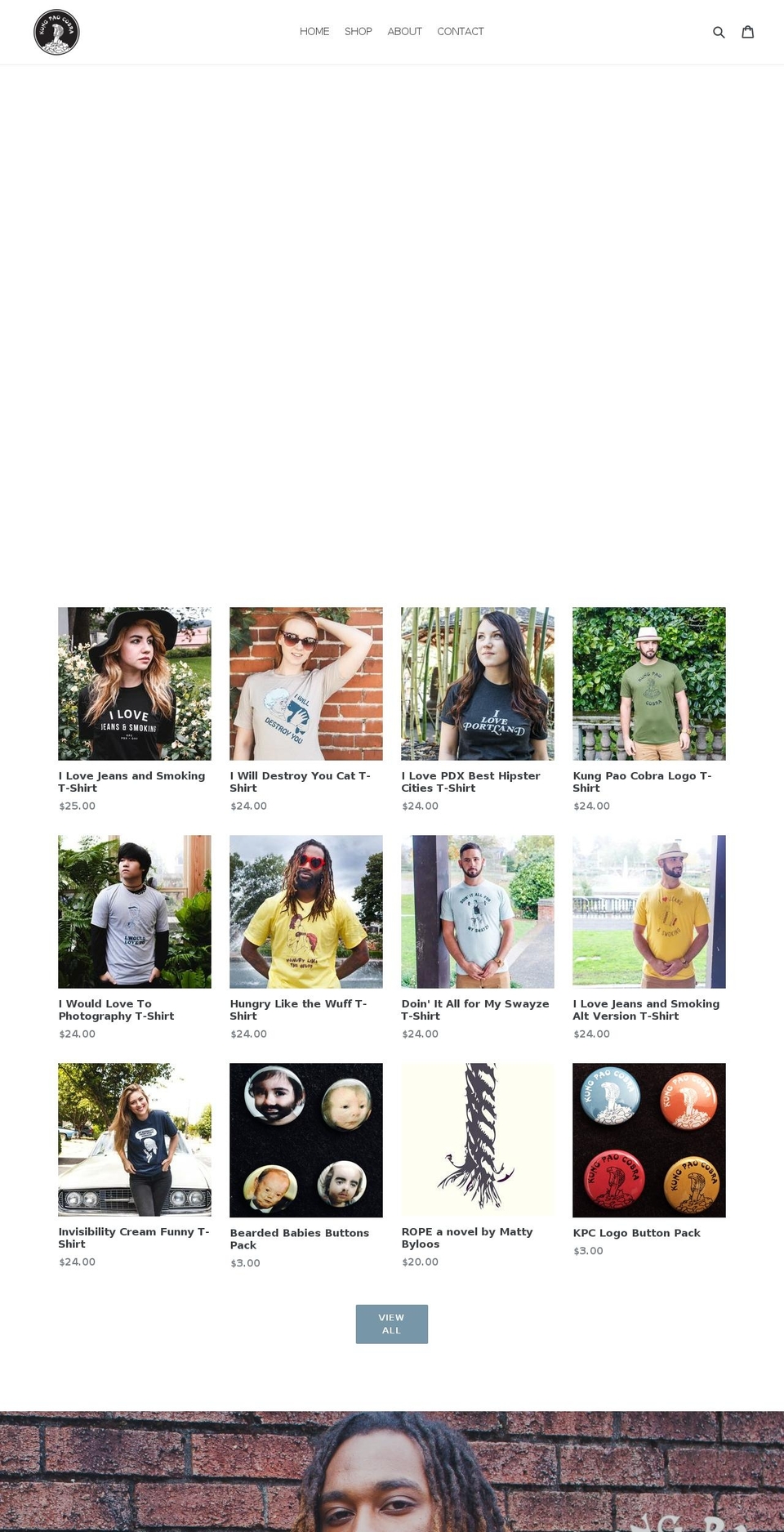 kungpaocobra.com — Shopify storefront screenshot