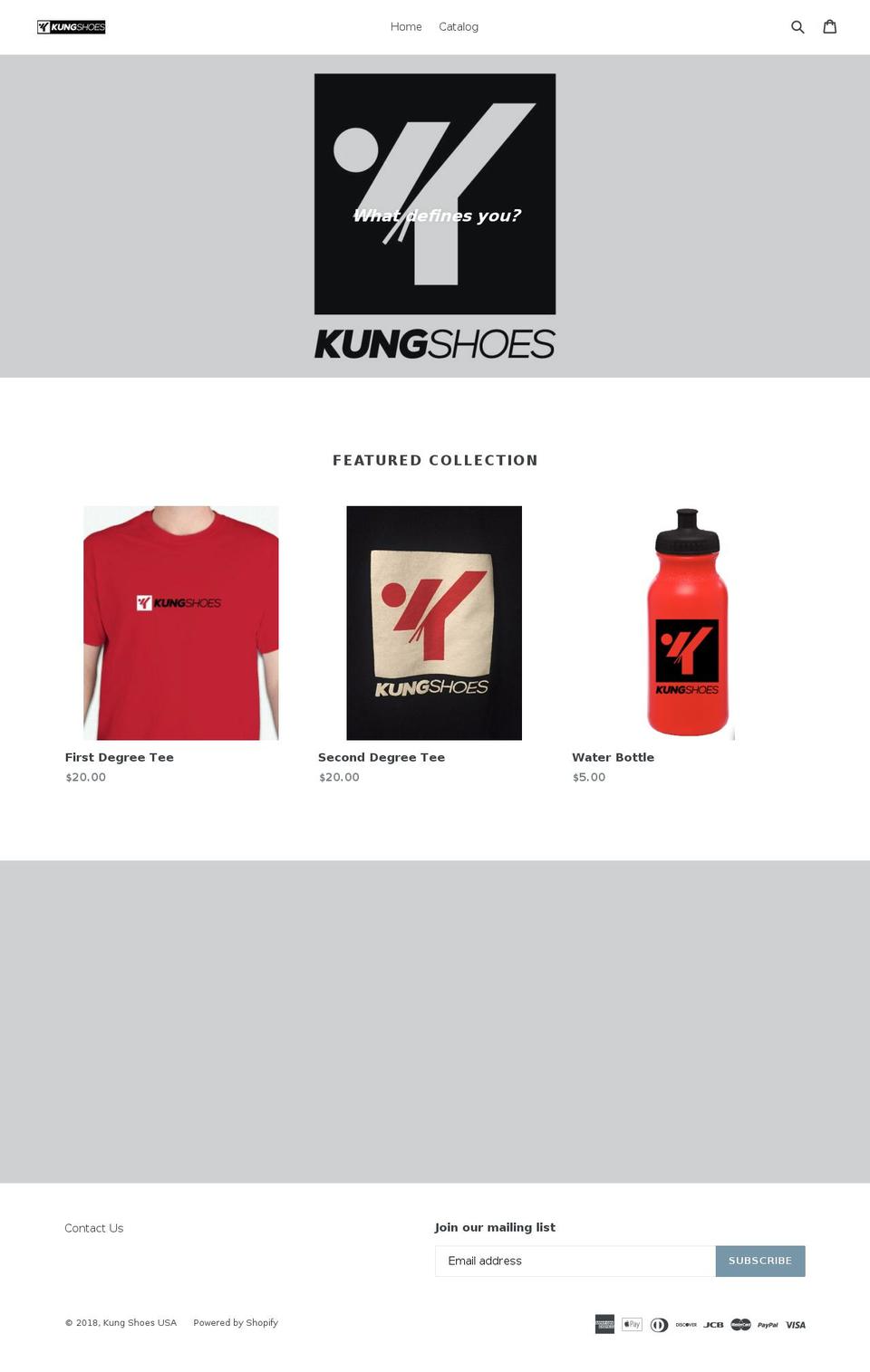 kungshoes.com — Shopify storefront screenshot