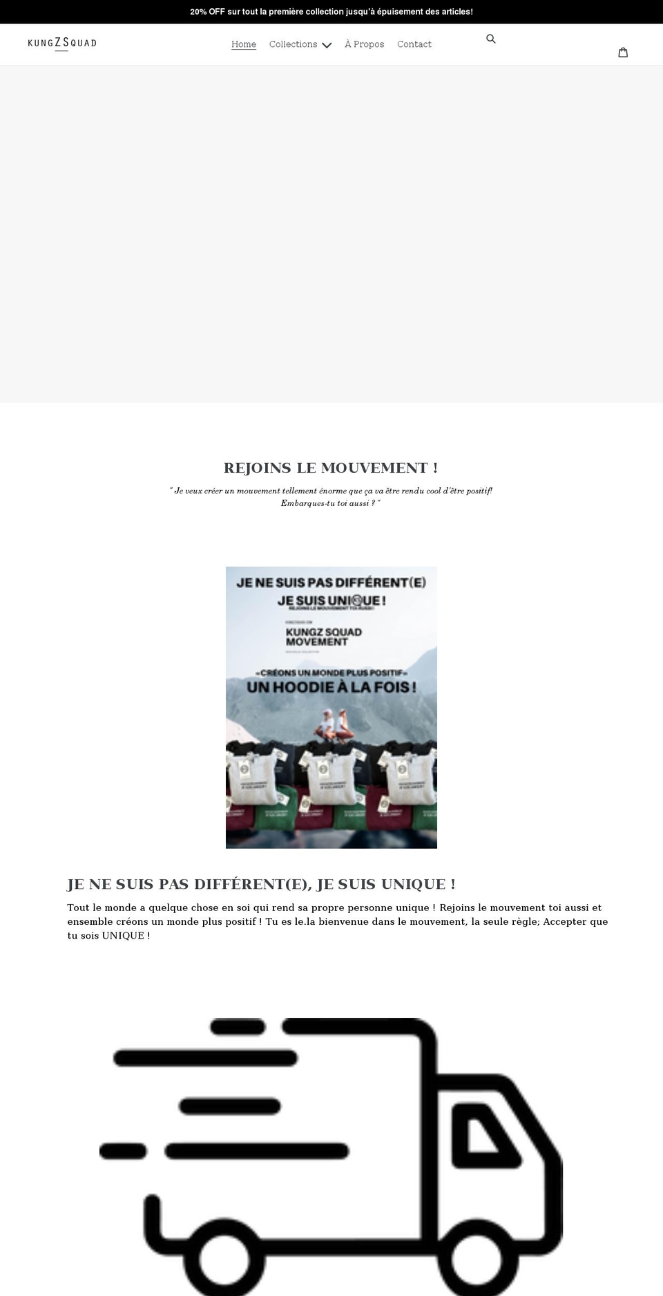 kungzsquad.com shopify website screenshot