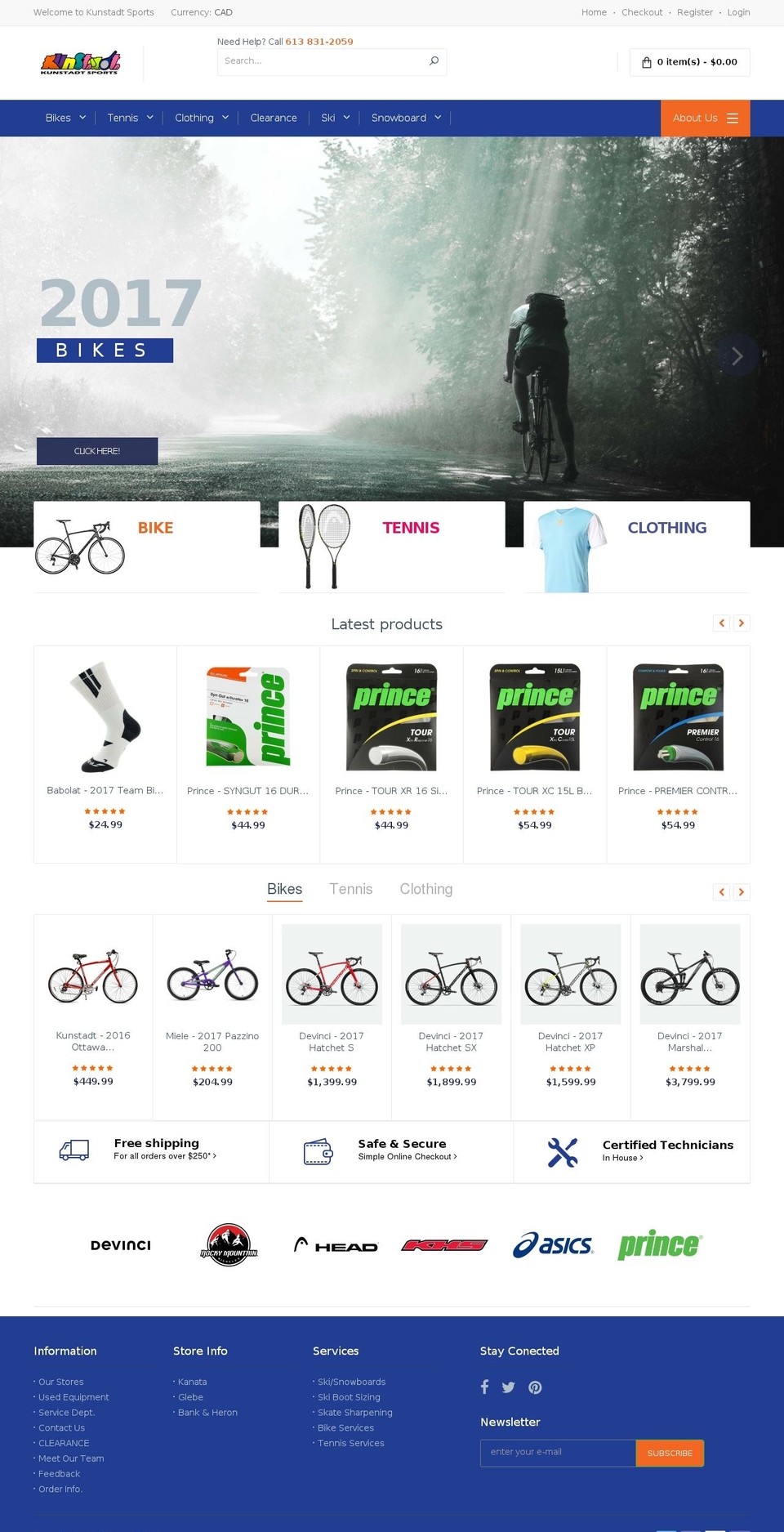 kunstadt.ca shopify website screenshot