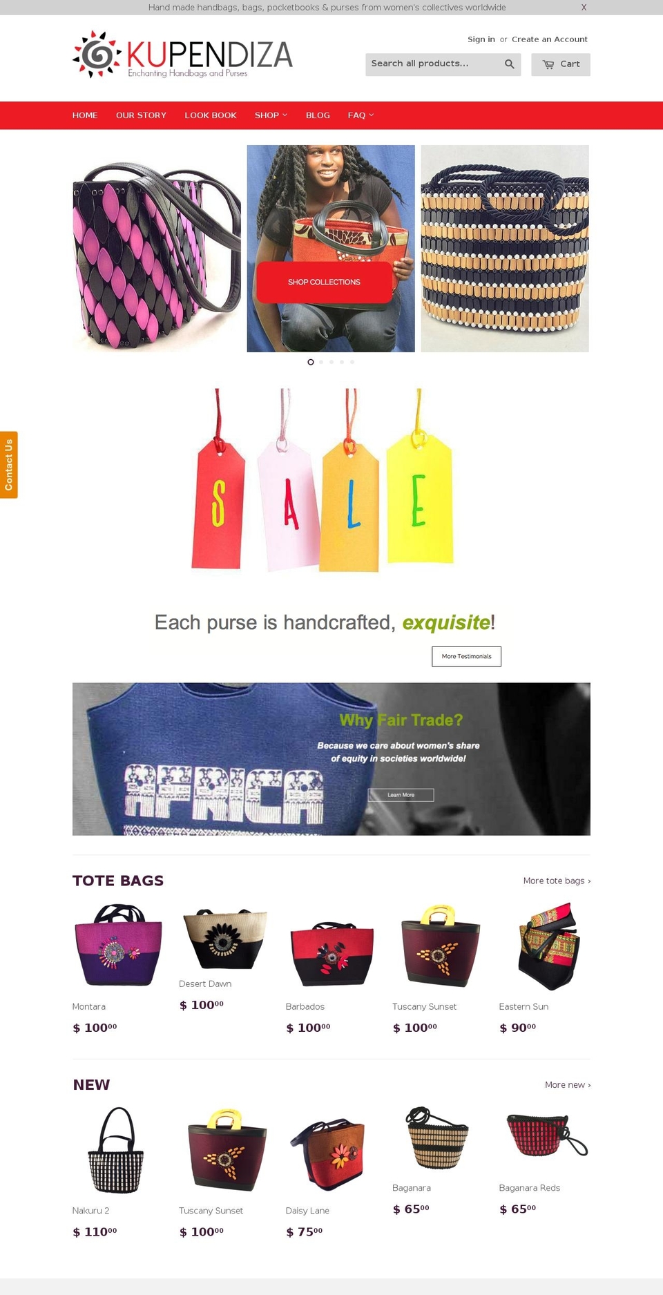 kupendiza.com shopify website screenshot