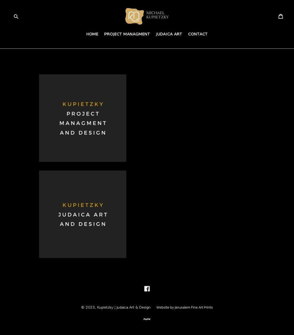 kupietzky.com shopify website screenshot