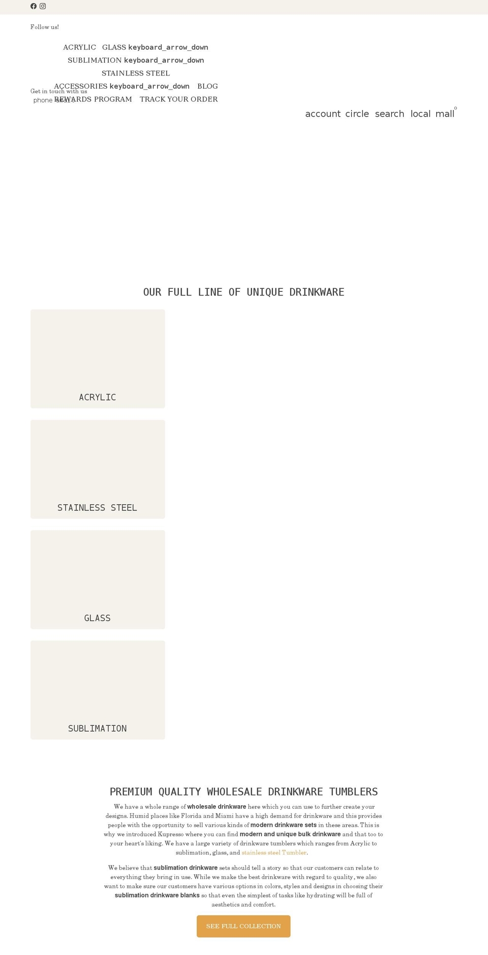 kupresso.com shopify website screenshot