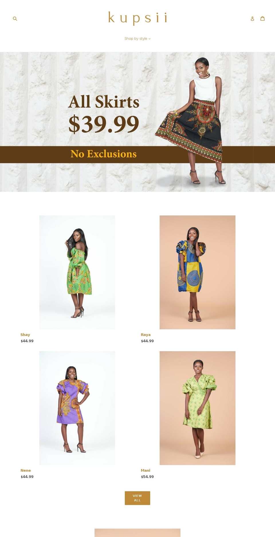 kupsii.com — Shopify storefront screenshot