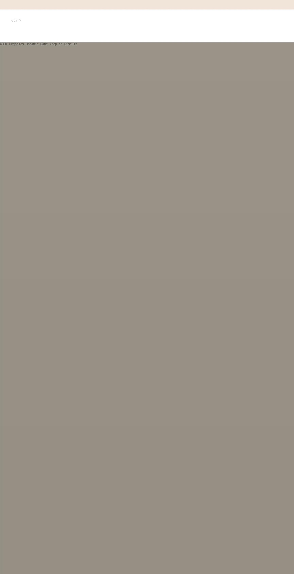 kura-organics.com shopify website screenshot