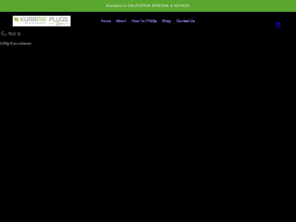 kurapiaplugs.com shopify website screenshot