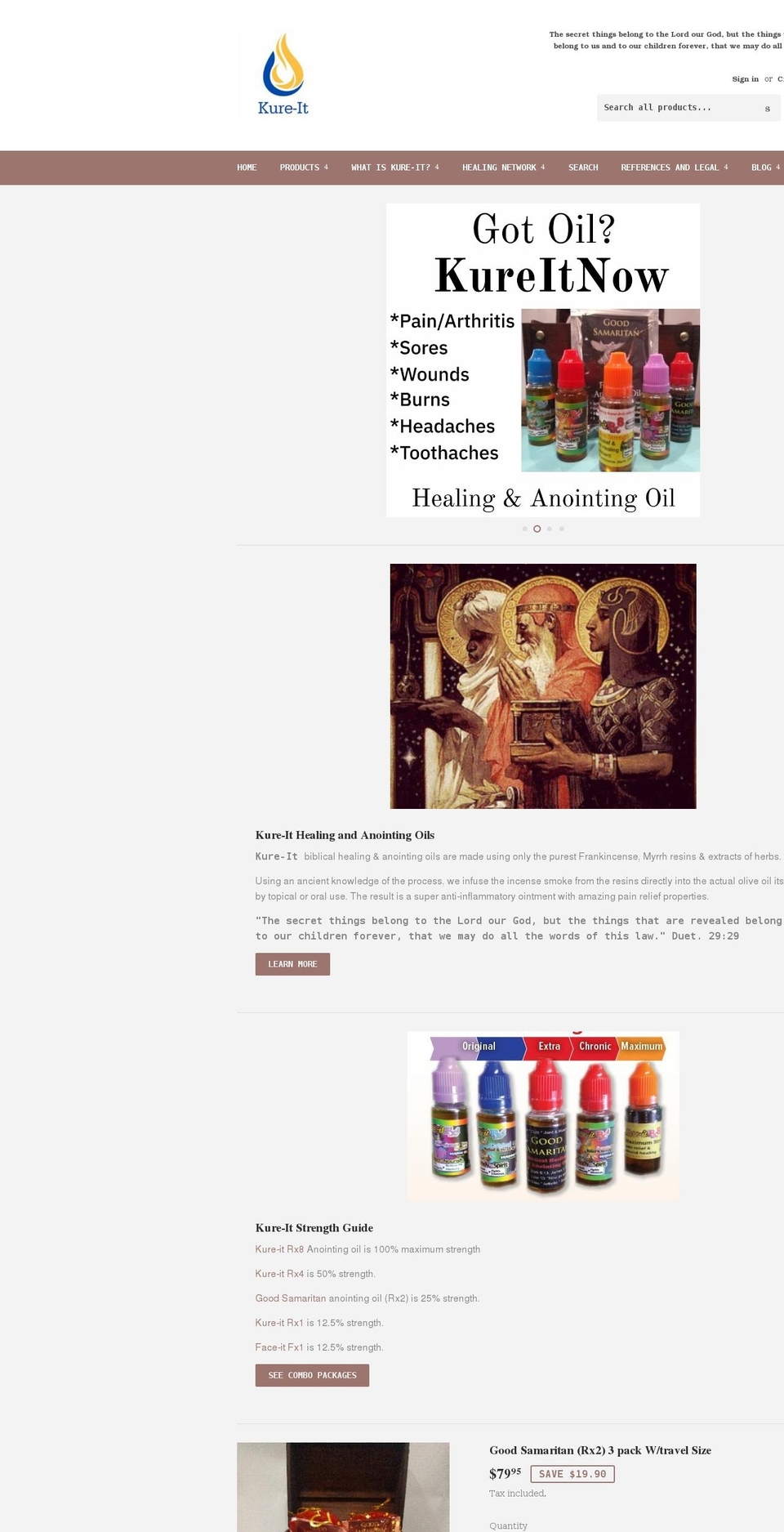 kureitnow.com — Shopify storefront screenshot