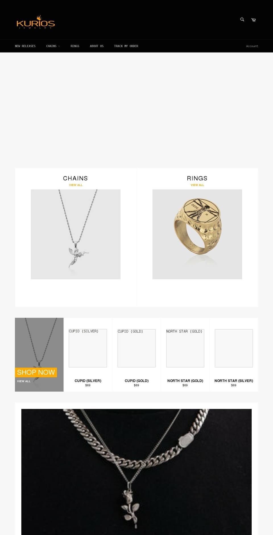 kuriosofficial.com shopify website screenshot