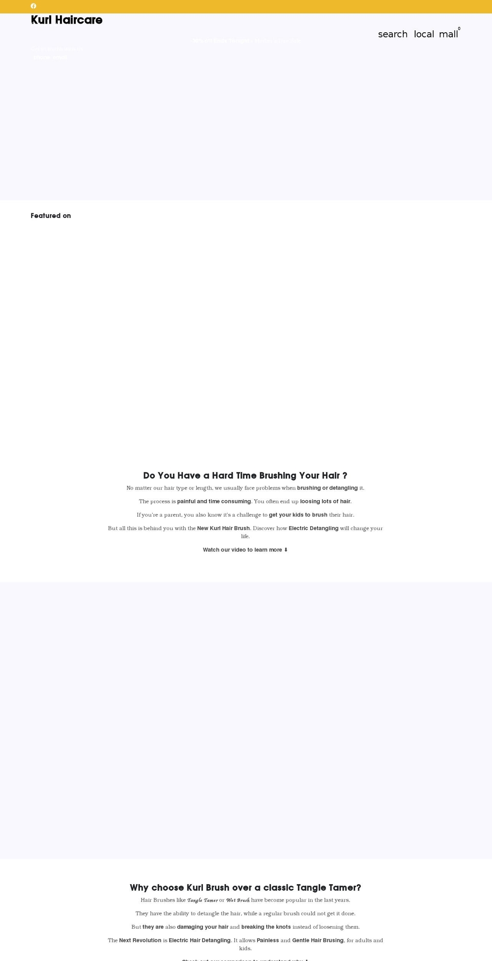 kurlbrush.com shopify website screenshot